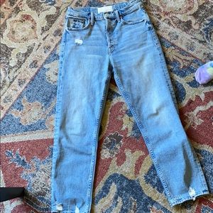 Mother tomcat ultra high rise jeans sz 27